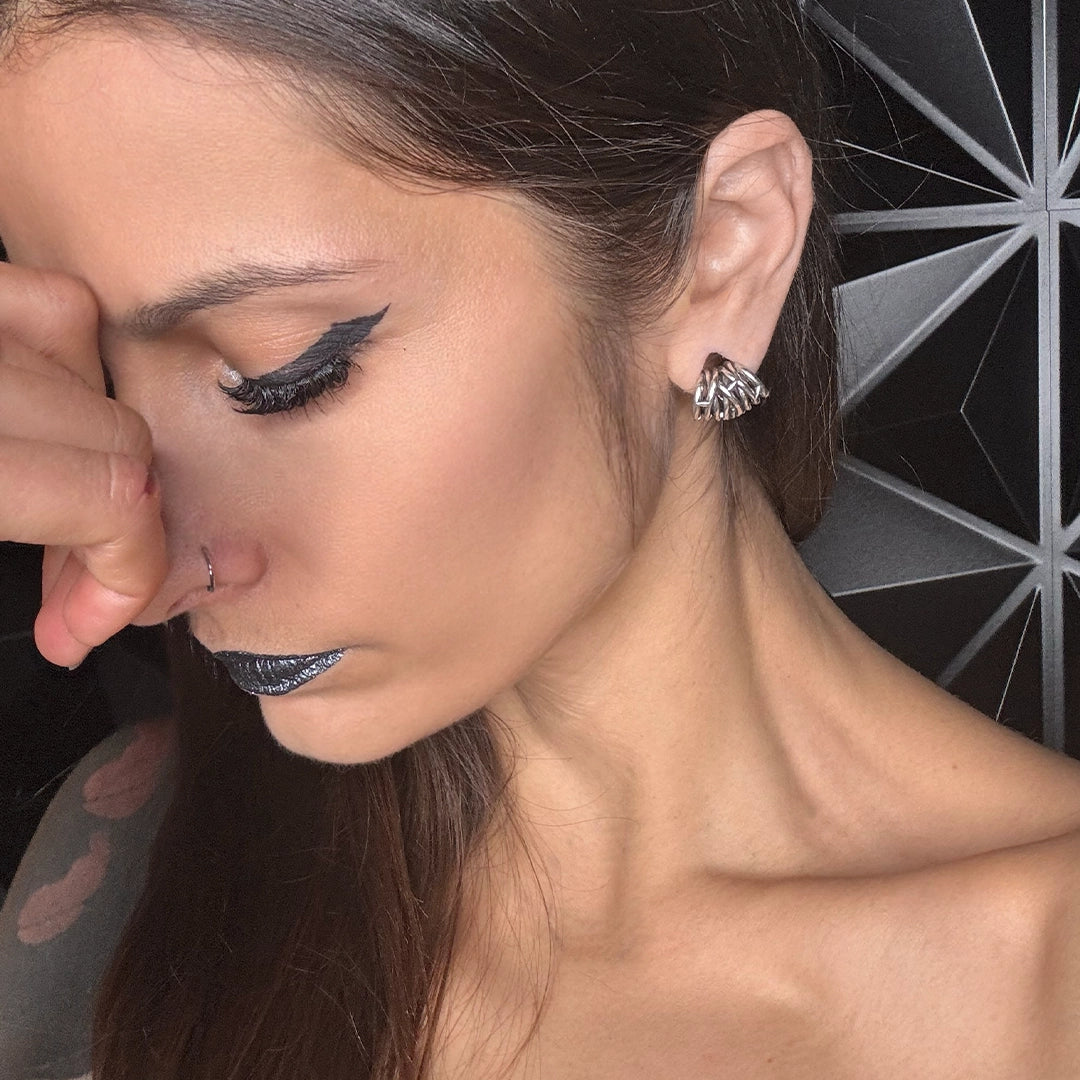 INTERWOVEN THORN EAR CUFFS