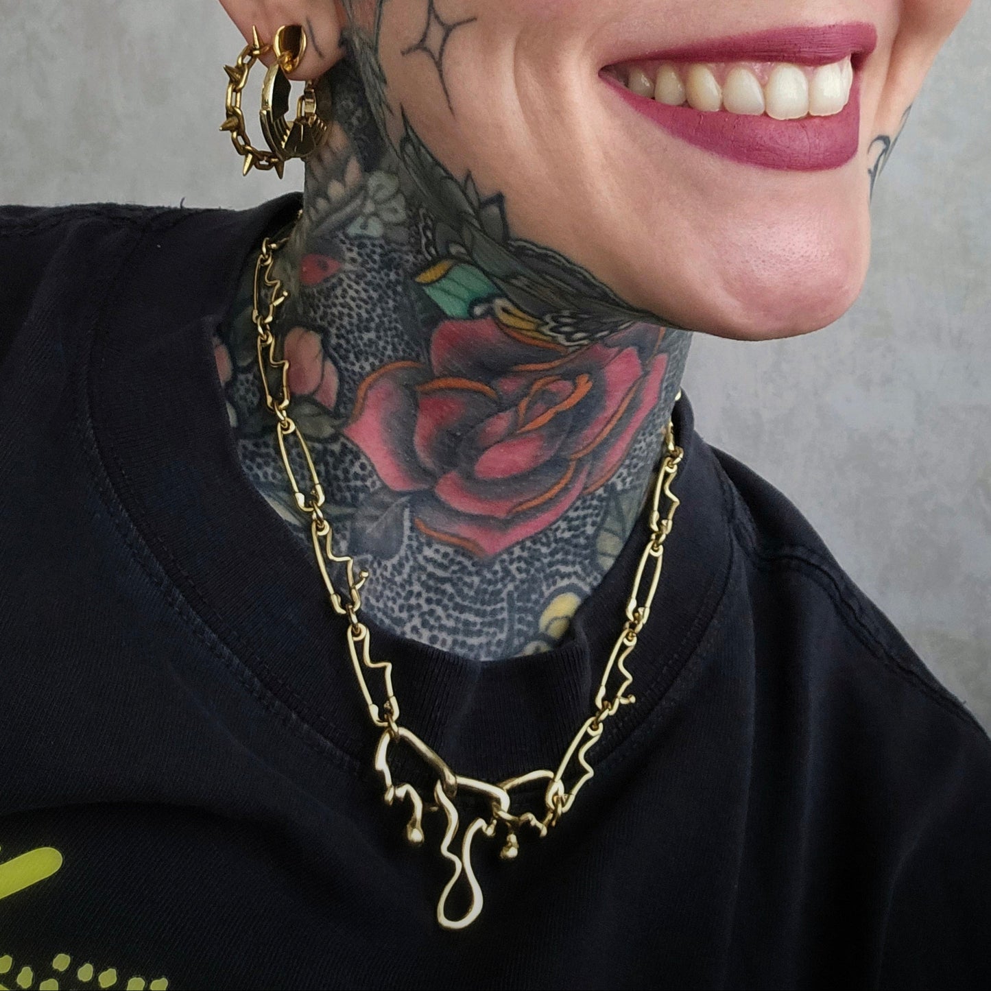 FLUID PIN NECKLACES