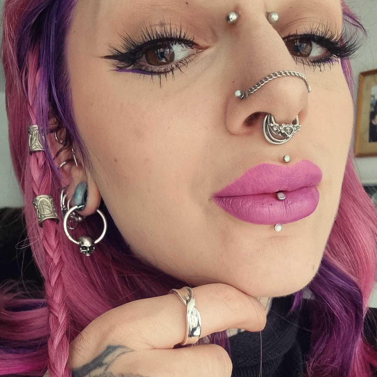BOUCLES D'OREILLES CRÂNE BRAVE