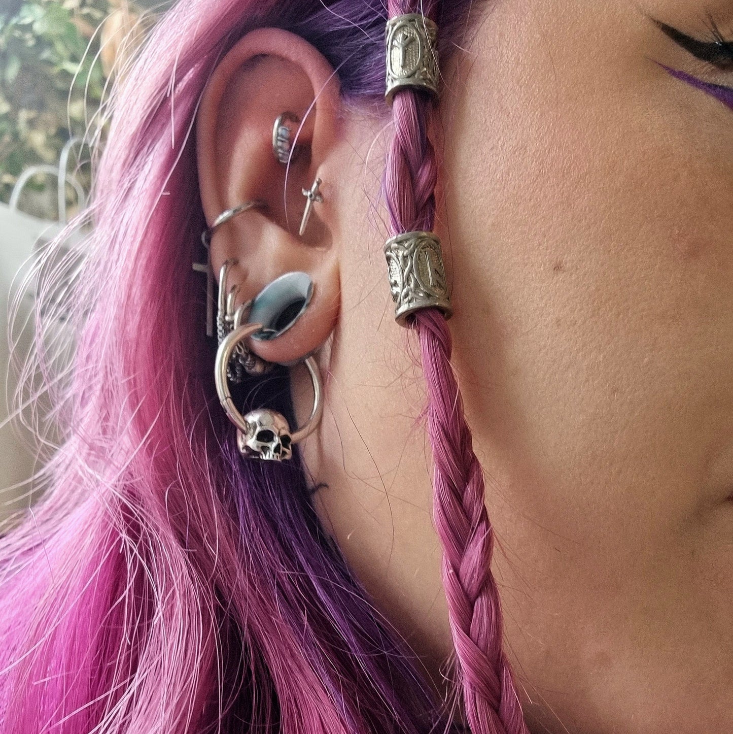 BOUCLES D'OREILLES CRÂNE BRAVE