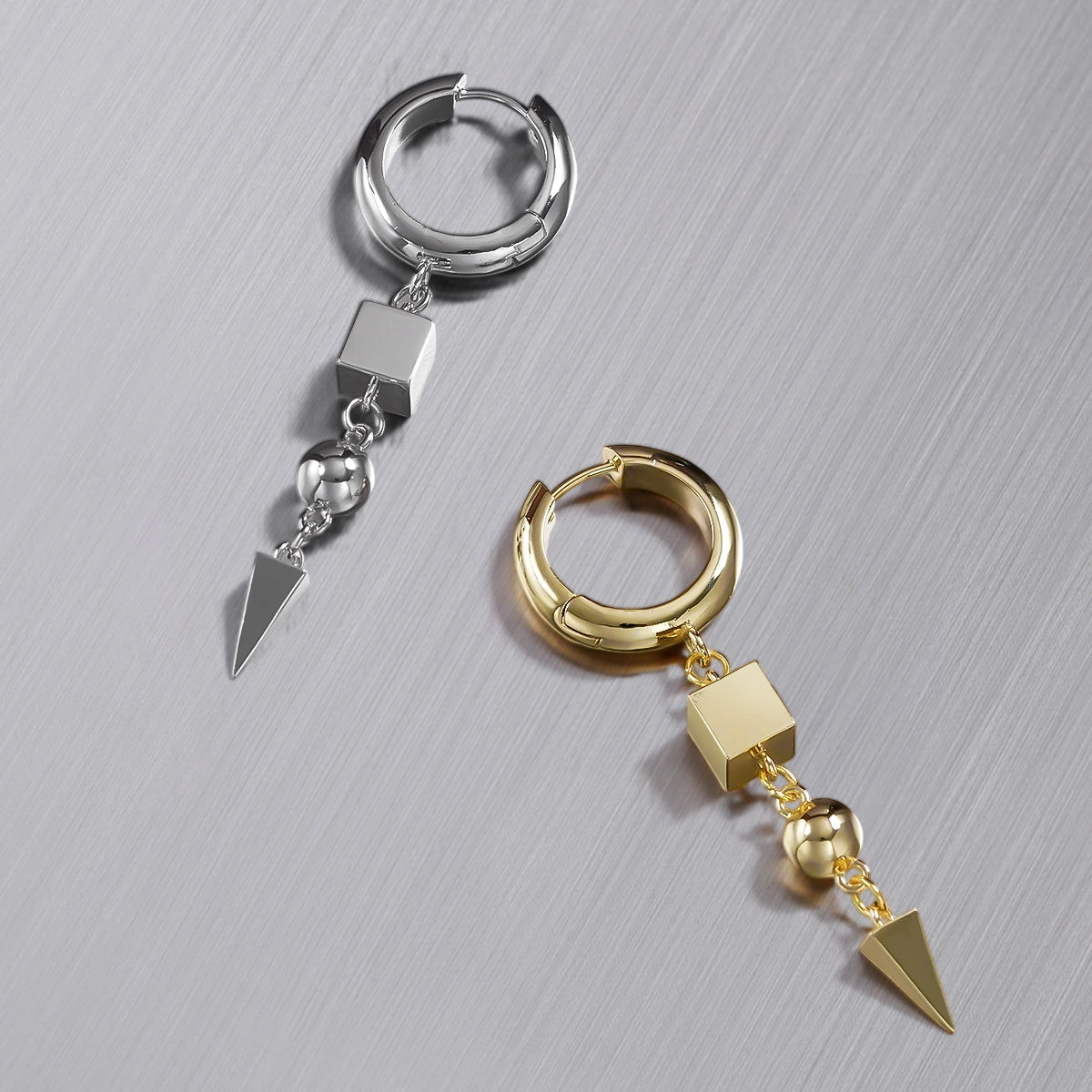 GEOMETRIC DROP EARRINGS
