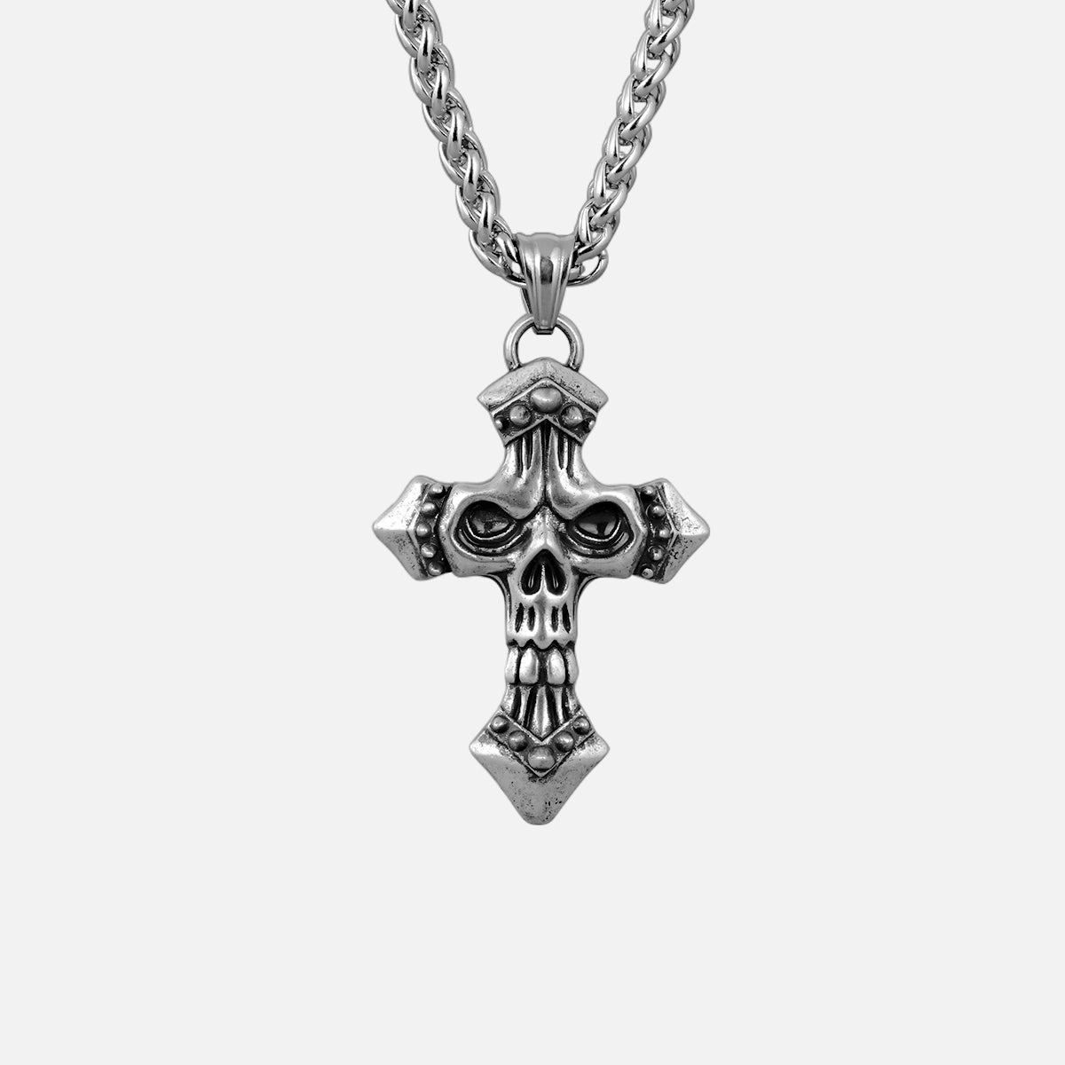 SKULL CROSS NECKLACE