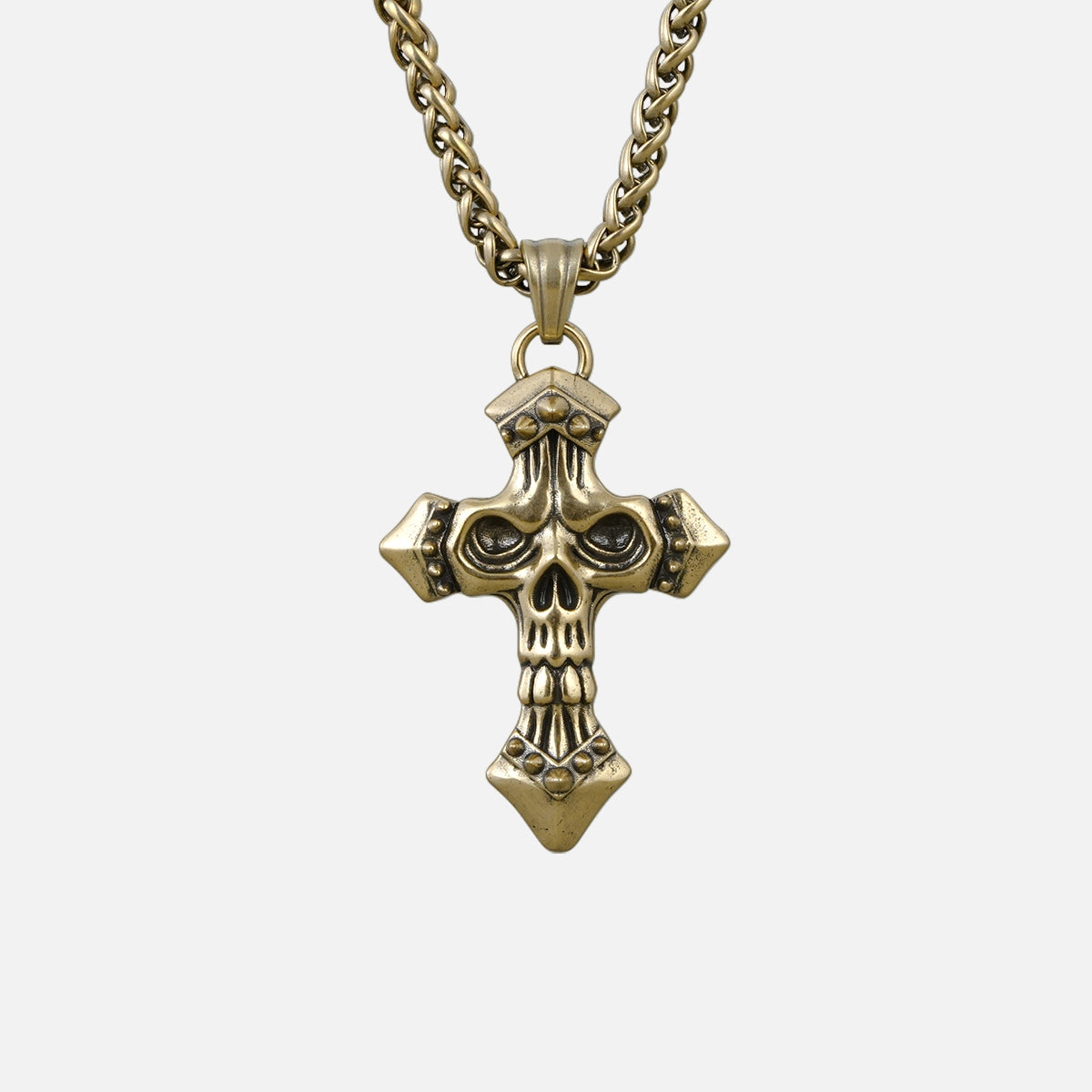SKULL CROSS NECKLACE