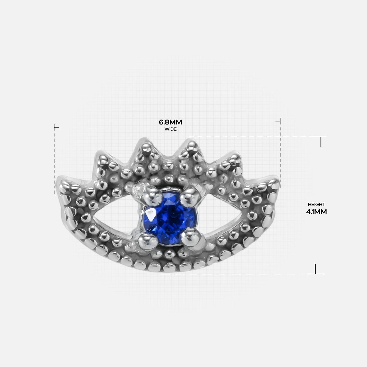 ROYAL GAZE FLAT BACK STUD