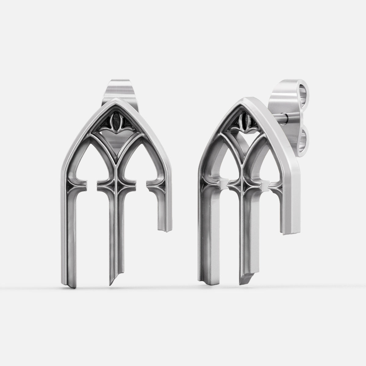 GOTHIC ARCH ELEGANCE STUD EARRINGS