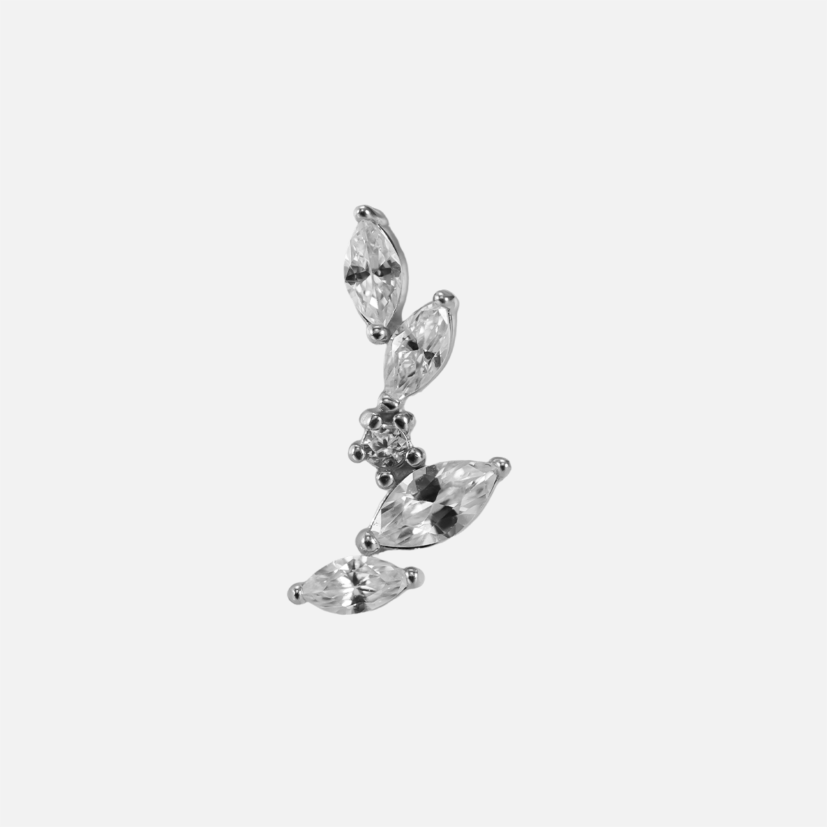 RADIANT LEAVES FLAT BACK STUD