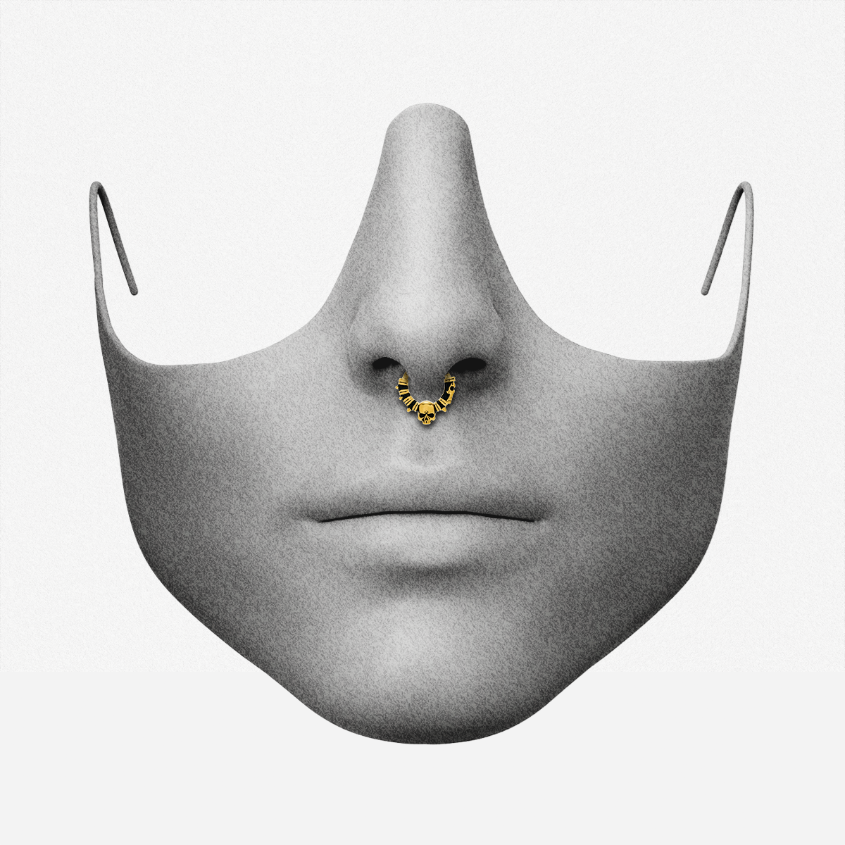 DARK SKULL SEPTUM CLICKER