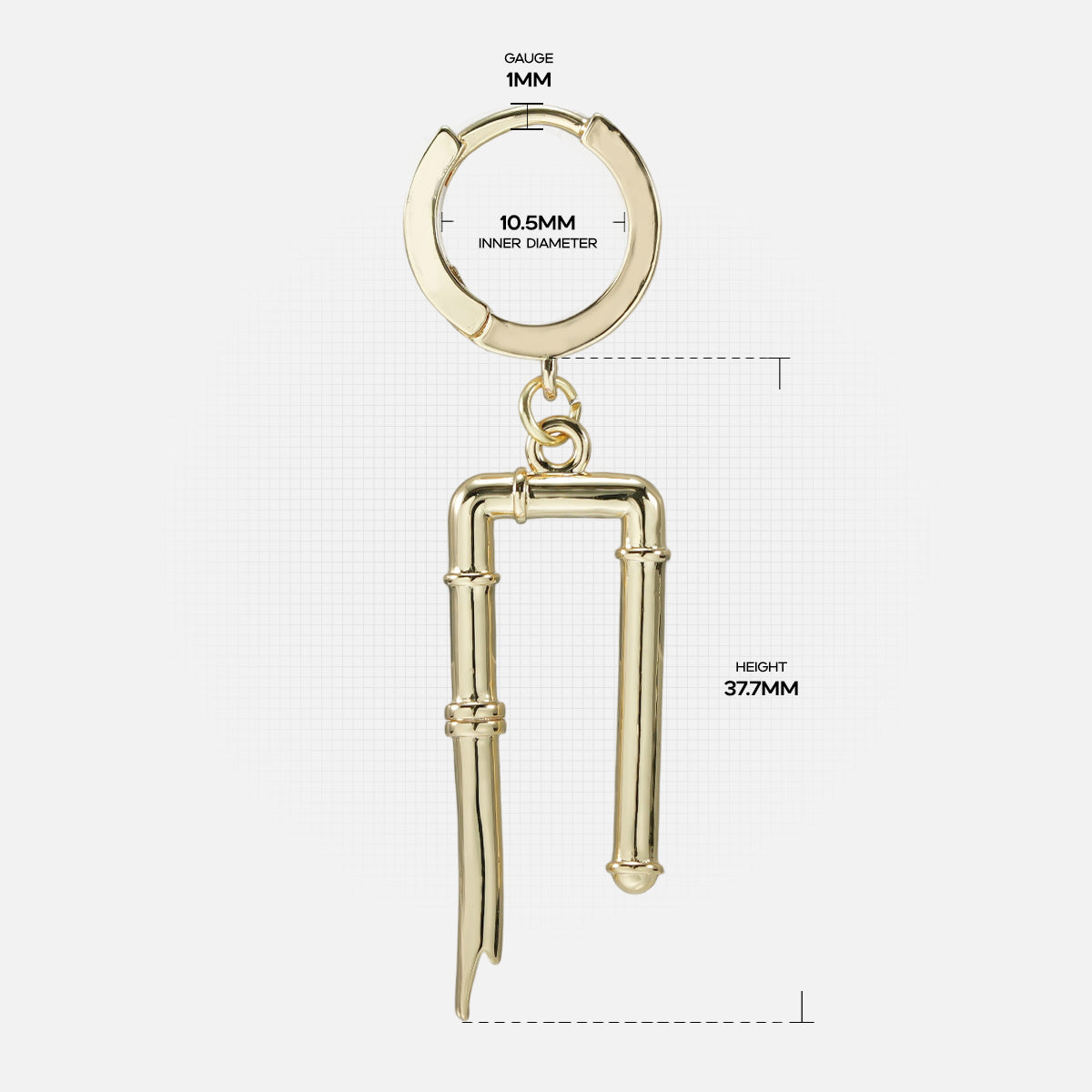BONE GATE EARRINGS