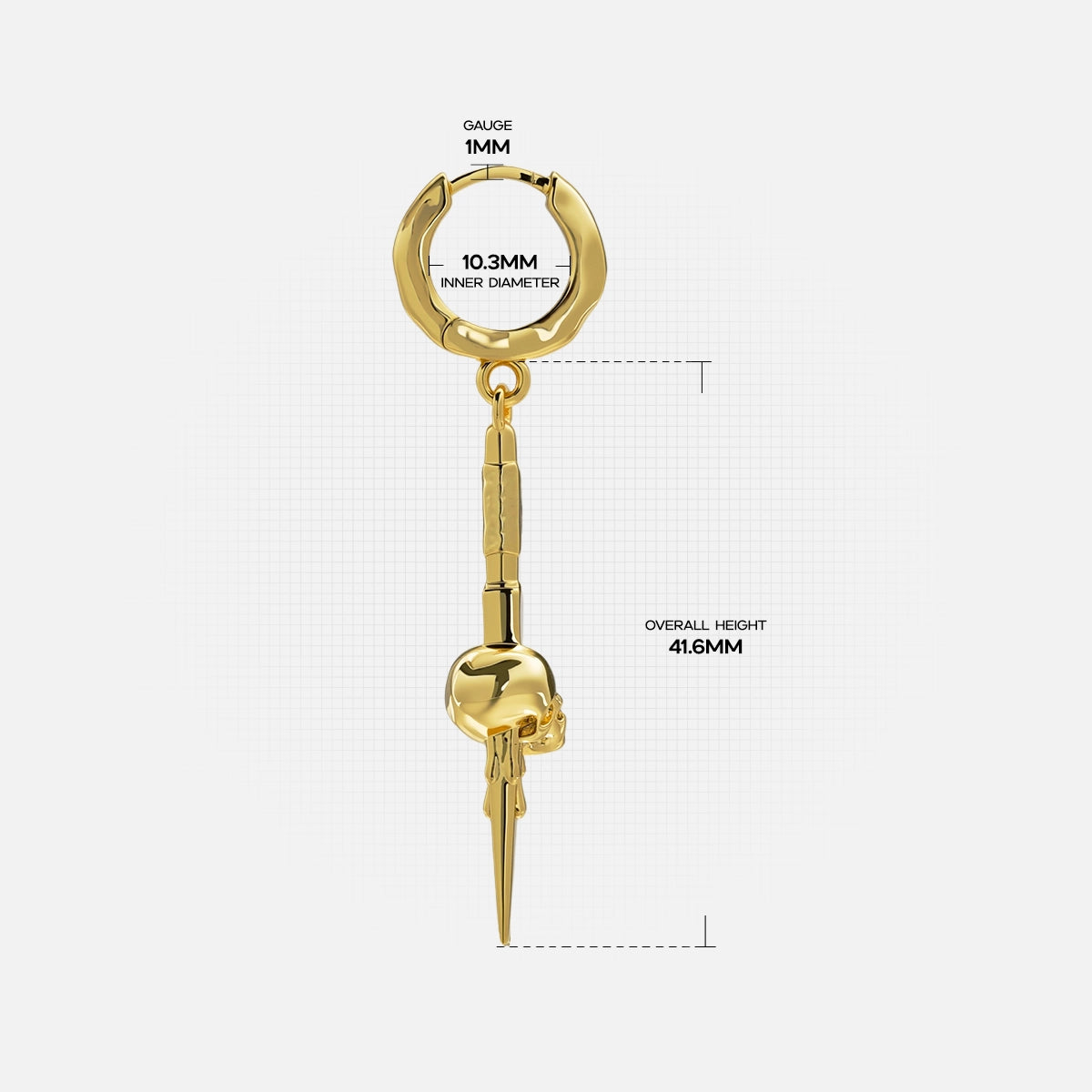 DEATH BLADE EARRINGS