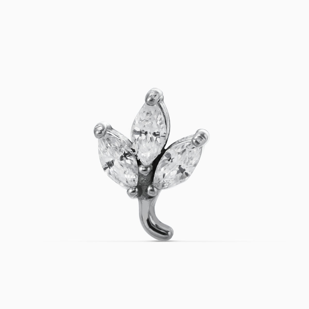 LEAF FLAT BACK STUD