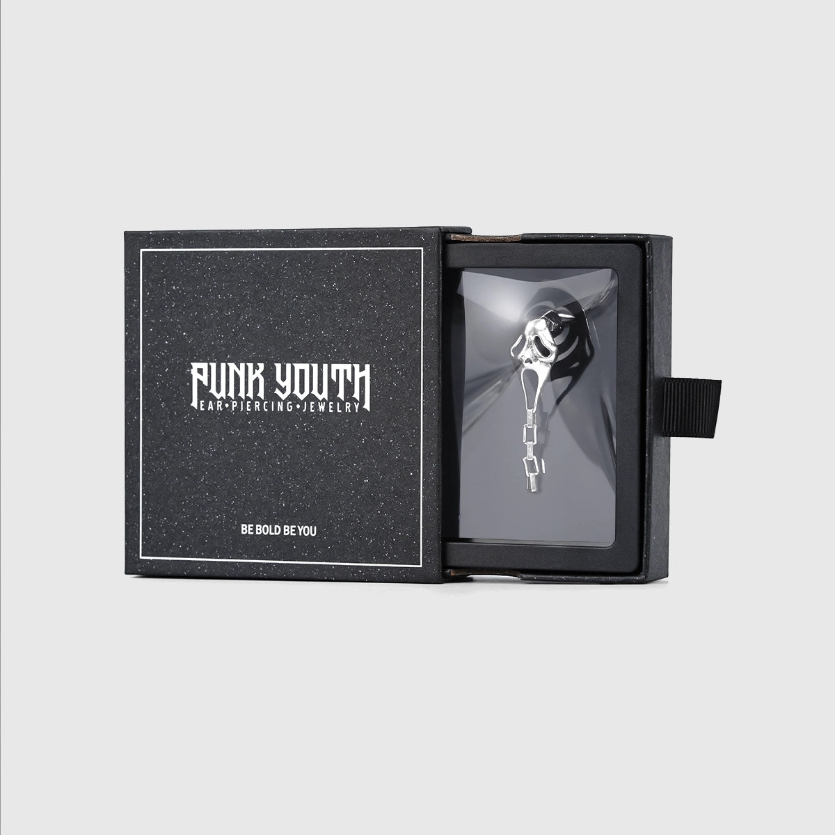 SKULL CHAIN EARRINGS