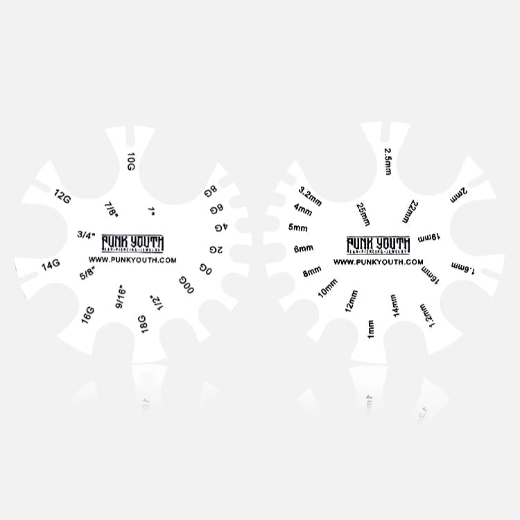 1PCS Ear Stretching & Piercing Balm + 1PCS Size Measure Tool