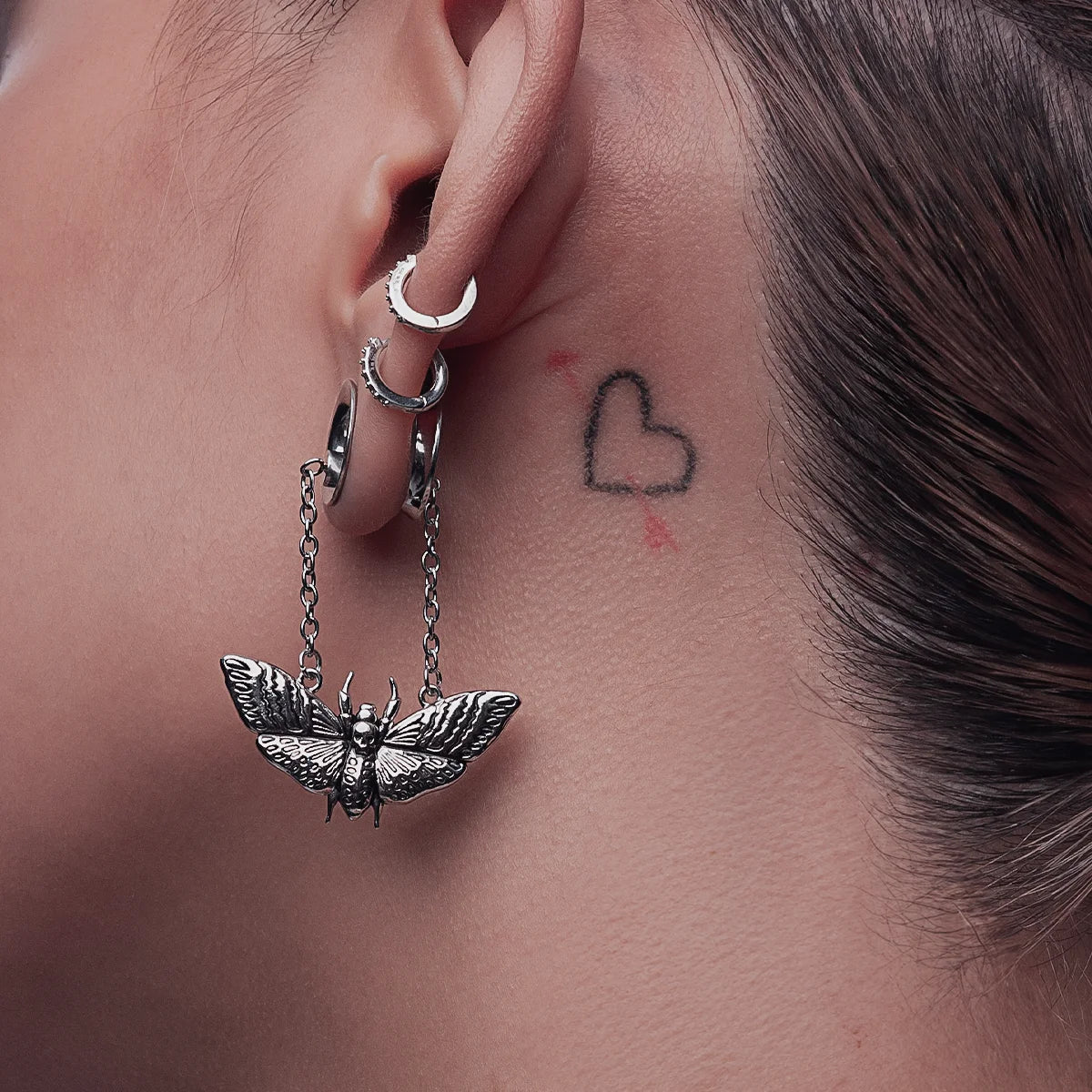 MOTH SKULL DANGLES