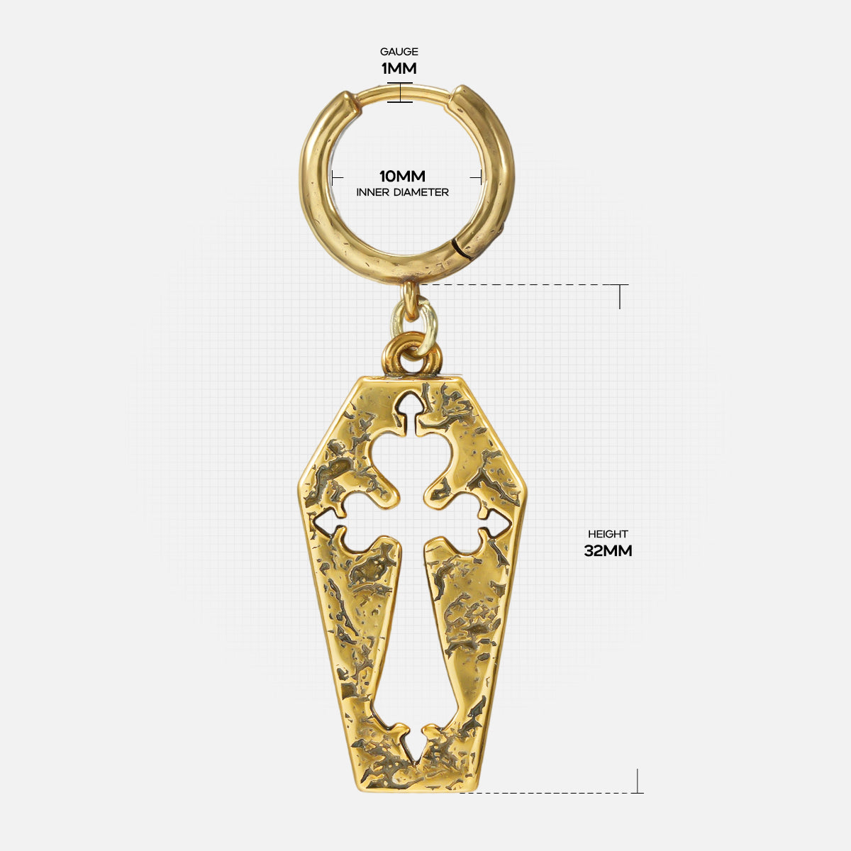 CRYPT CROSS EARRINGS