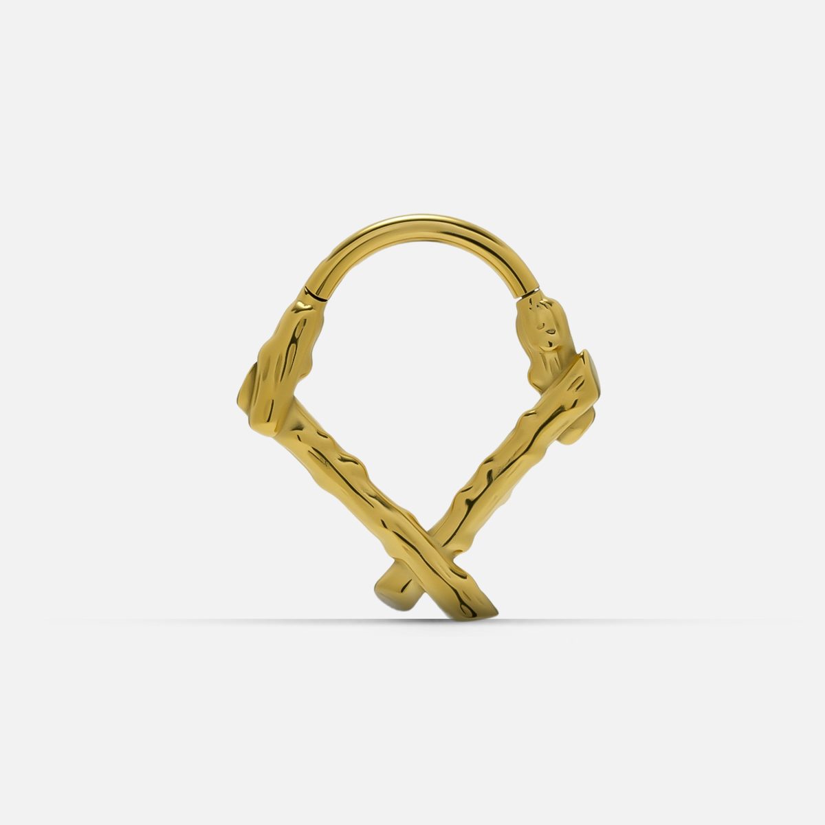 RUSTIC BRANCH SEPTUM CLICKER