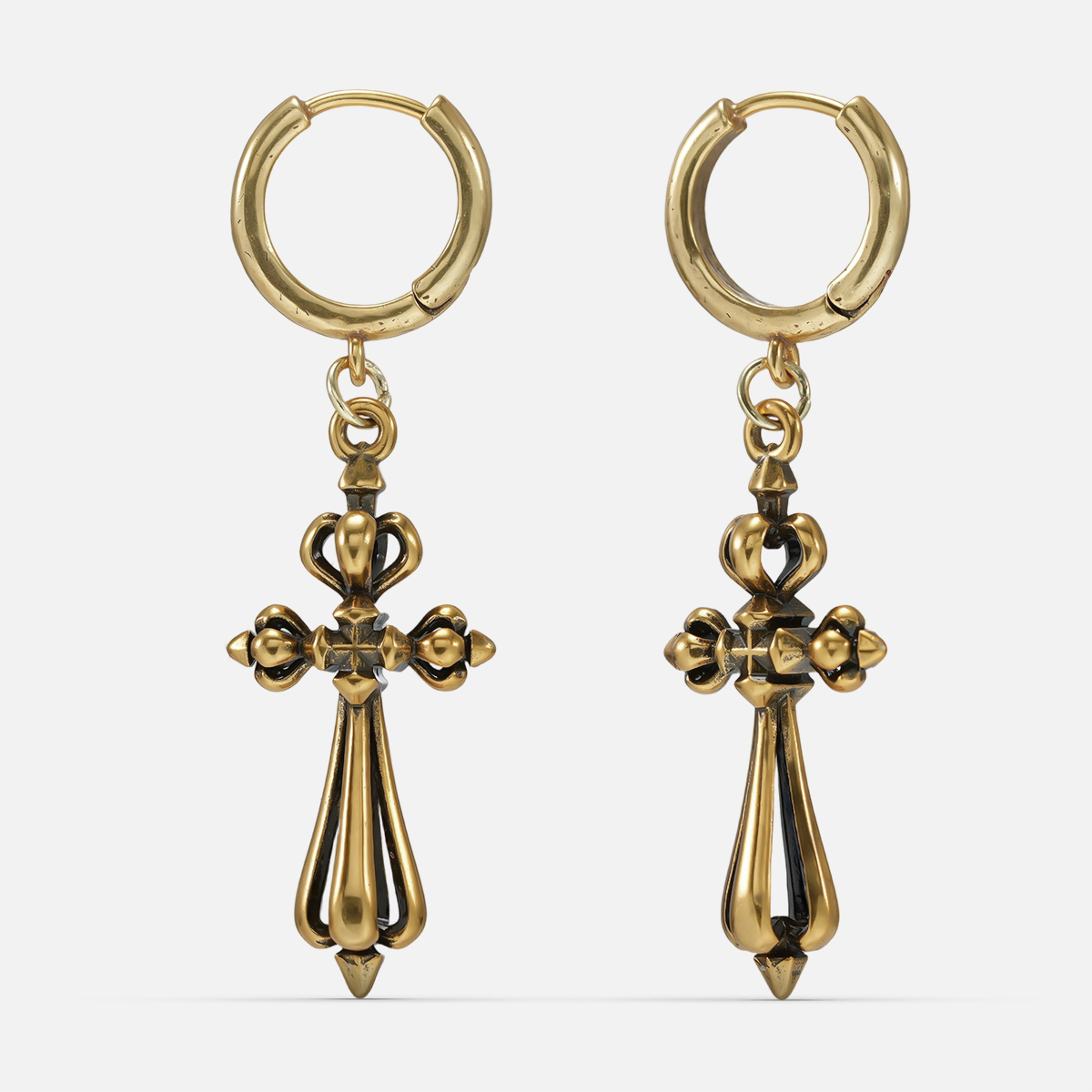 ELEGANCE CROSS EARRINGS