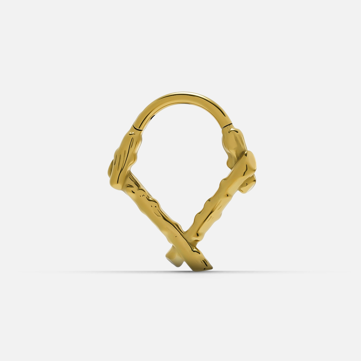 RUSTIC BRANCH SEPTUM CLICKER