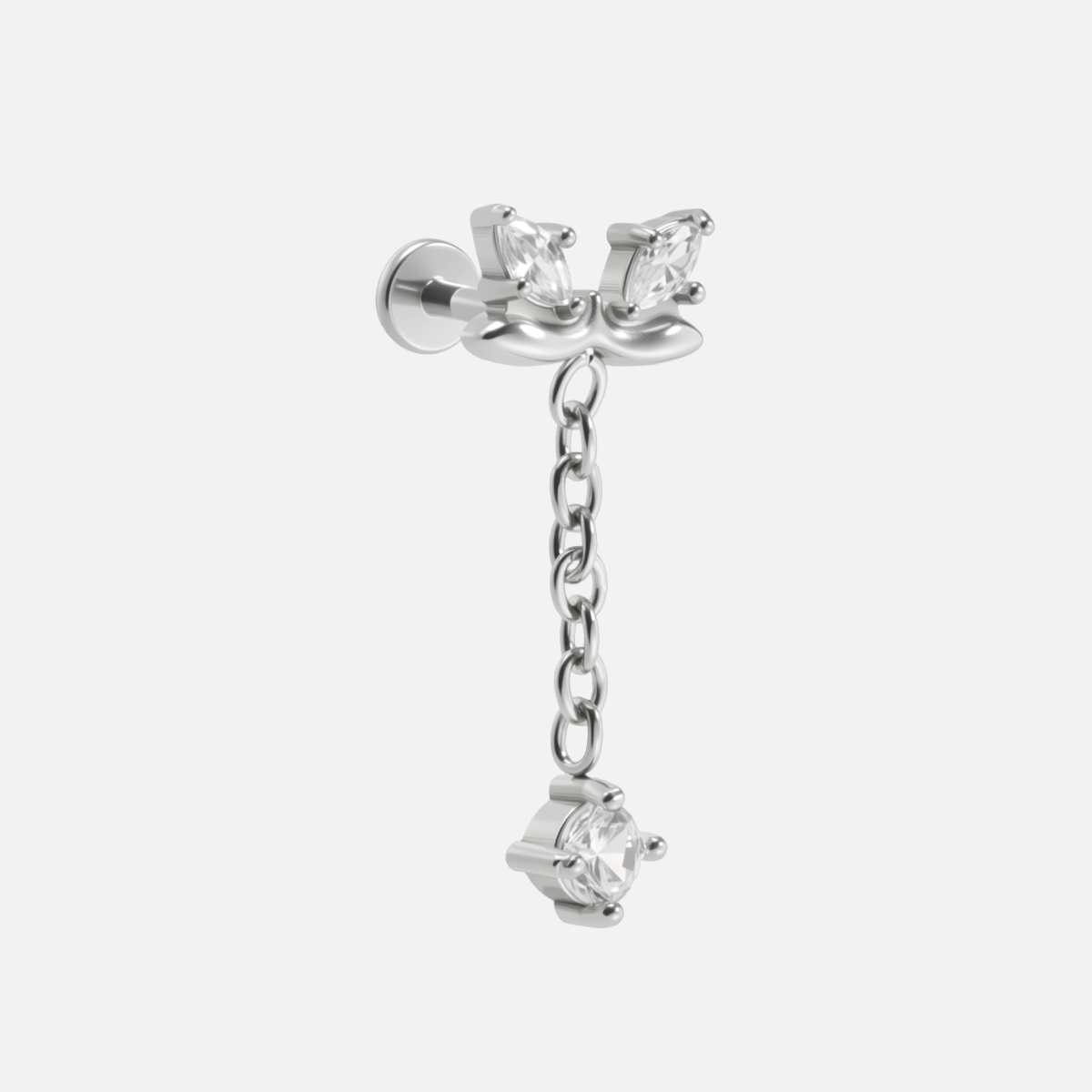 ETHEREAL ELEGANCE FLAT BACK STUD