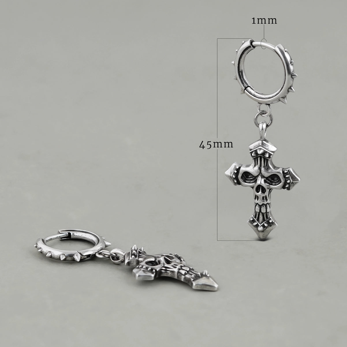 GOTHIC REBIRTH SKULL EARRINGS