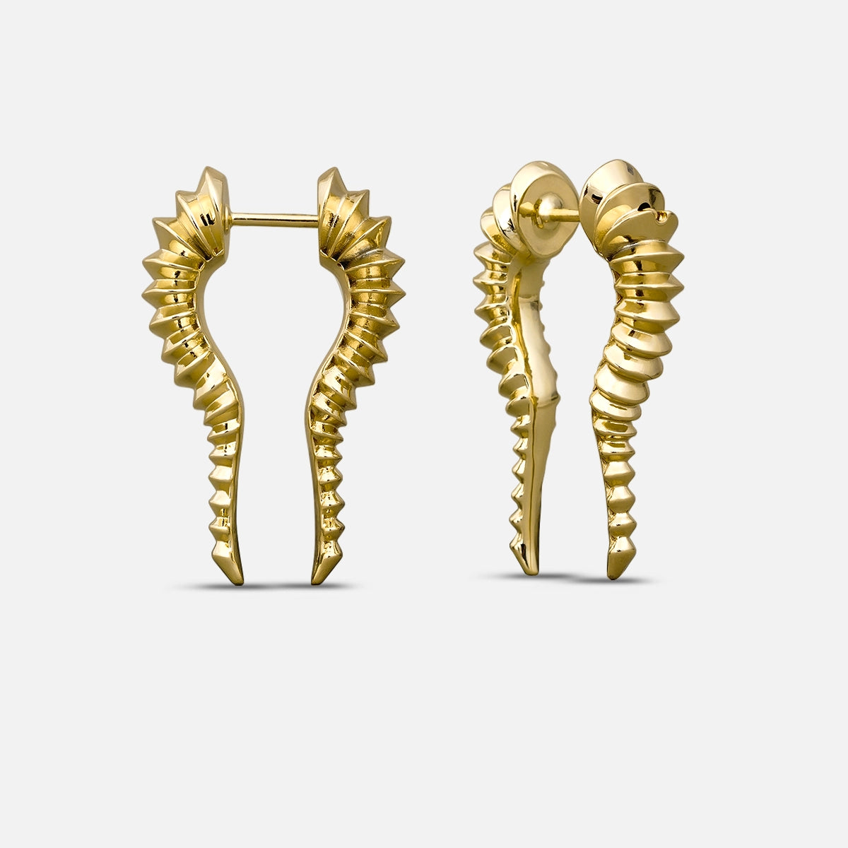 ORGANIC SPIRAL EARRINGS