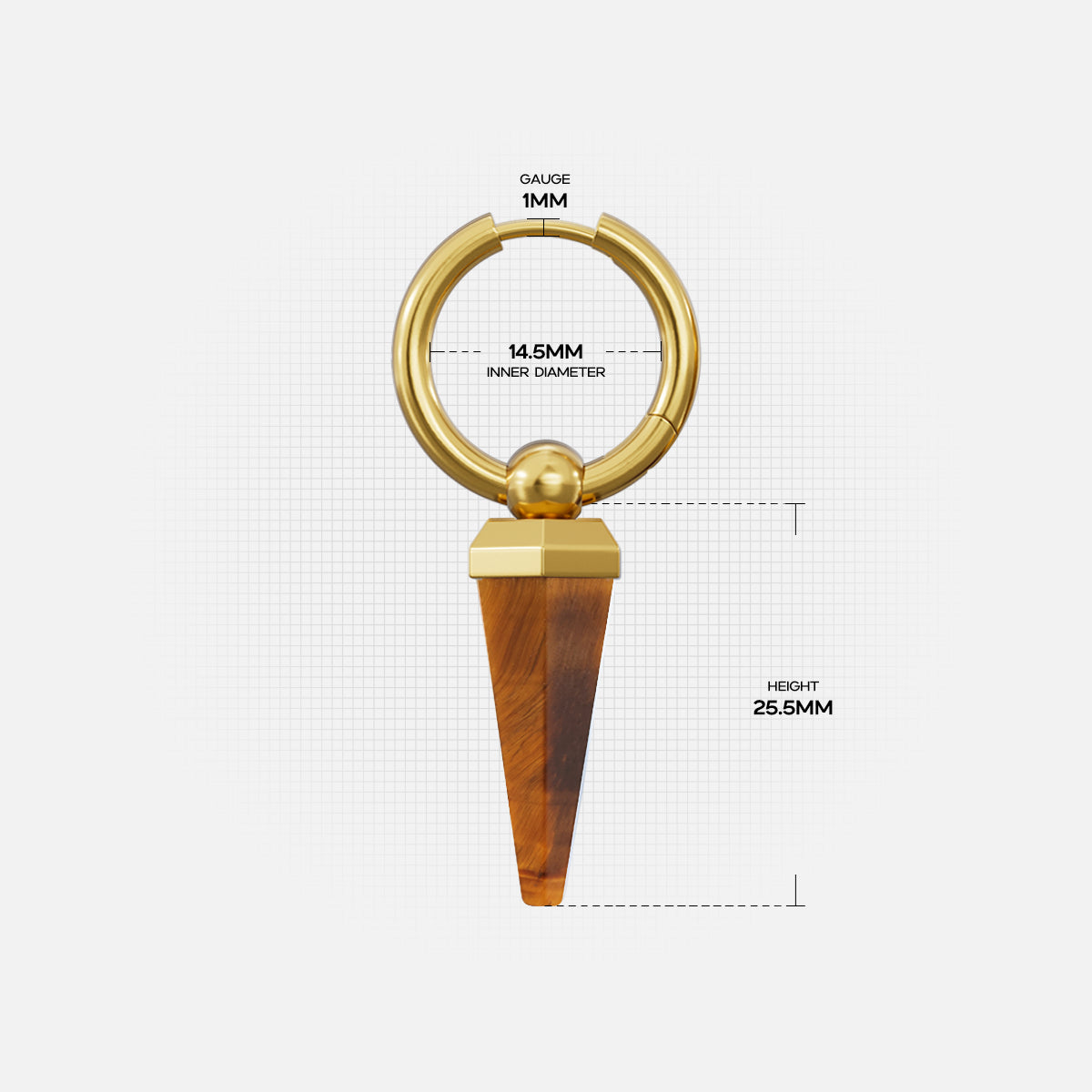 CRYSTAL PRISMATIC EARRINGS