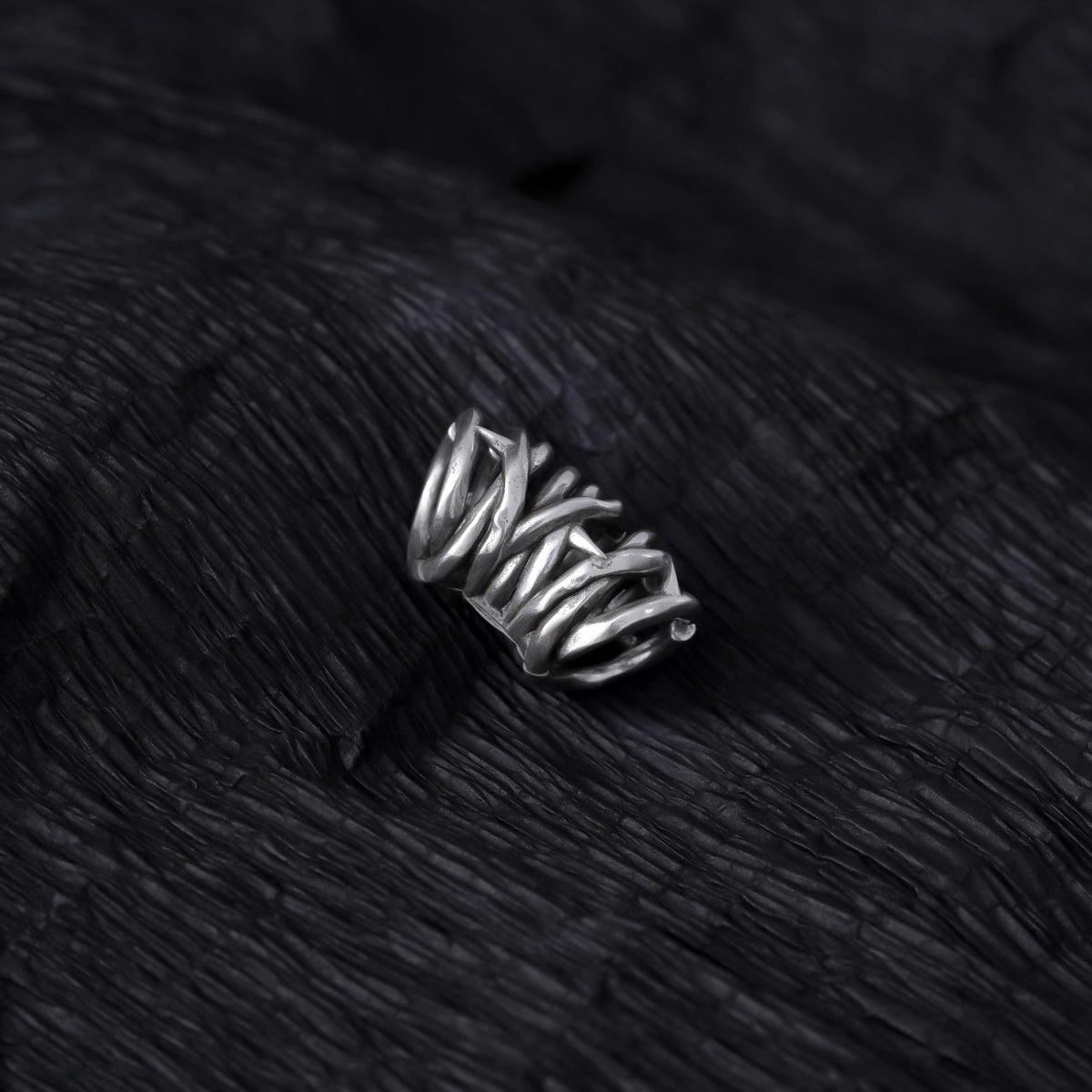 INTERWOVEN THORN EAR CUFFS