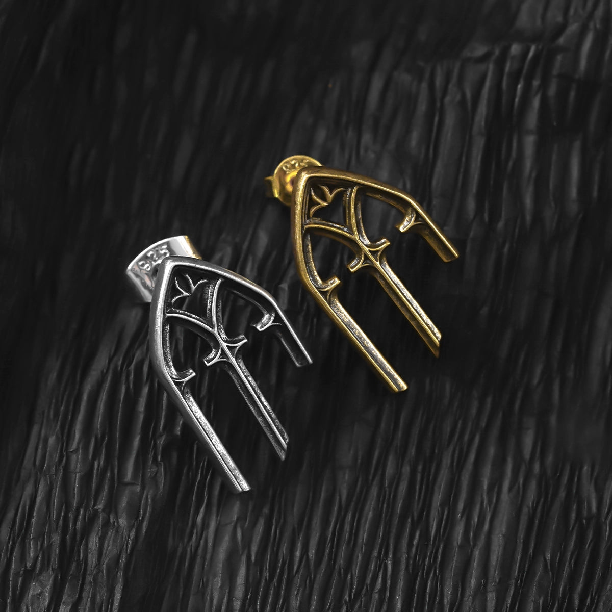GOTHIC ARCH ELEGANCE STUD EARRINGS