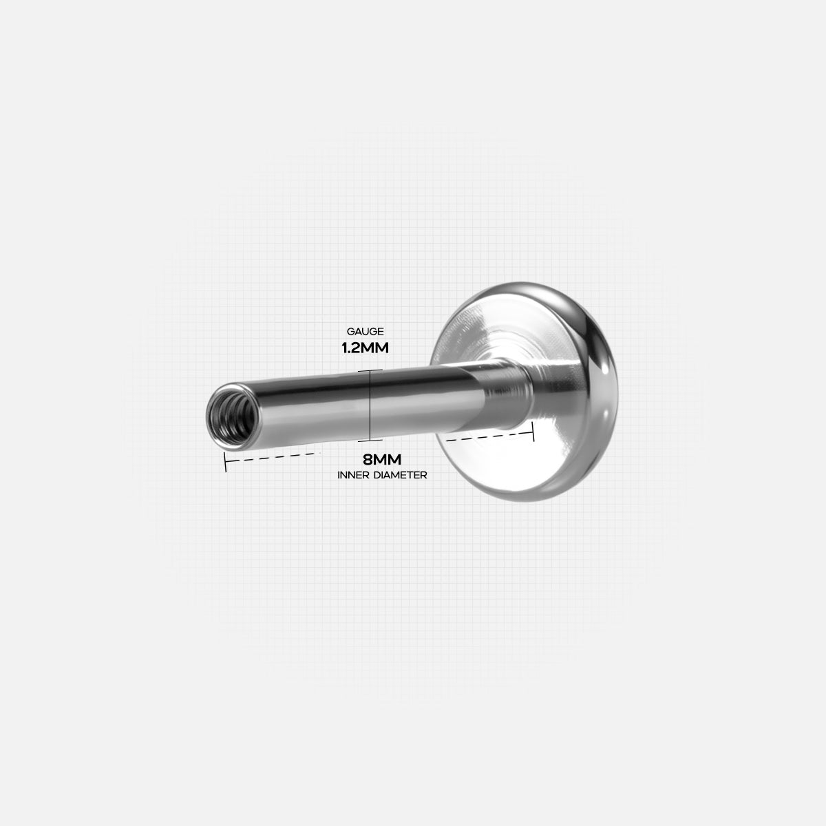 CELESTIAL POINT FLAT BACK STUD