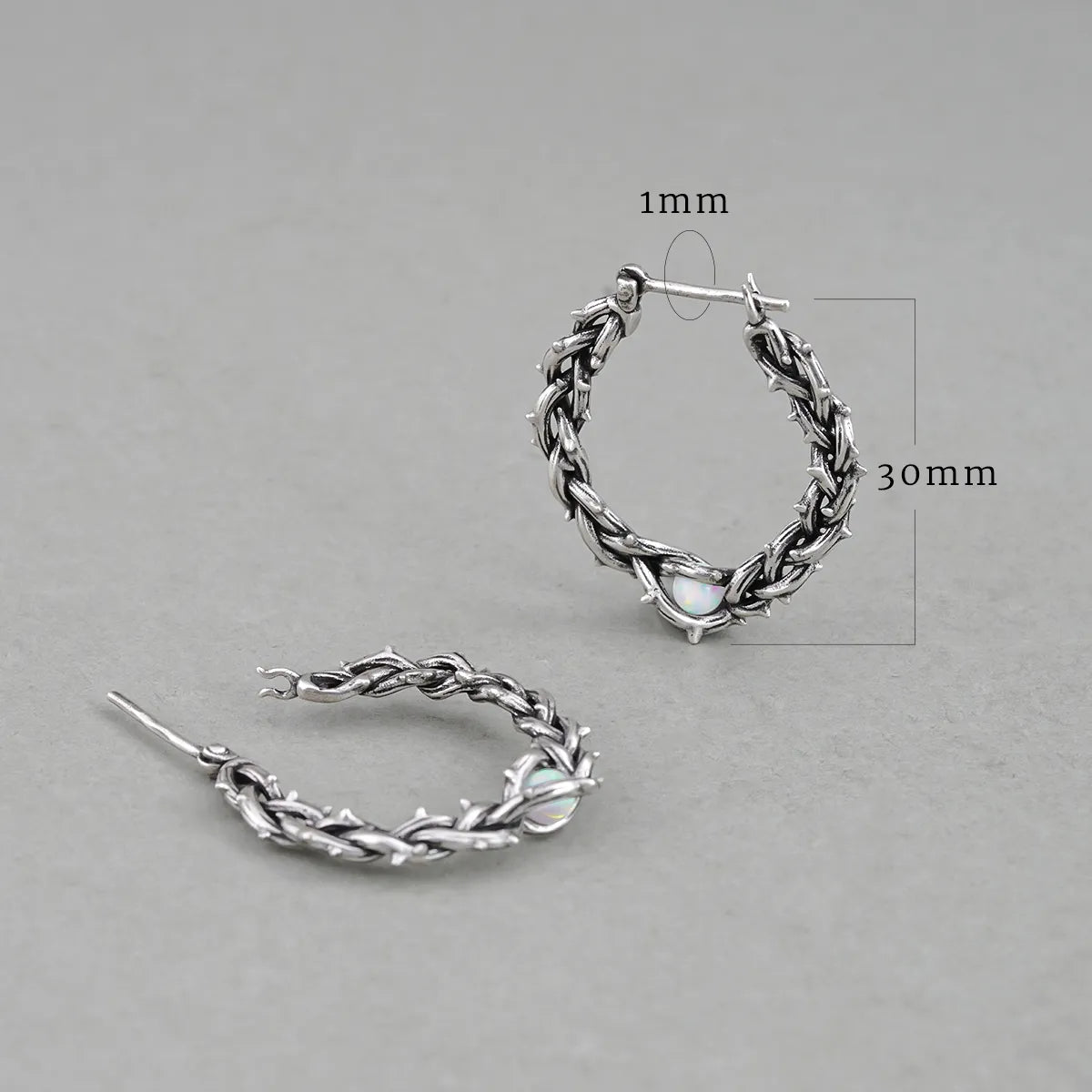 THORNS OPAL EARRINGS