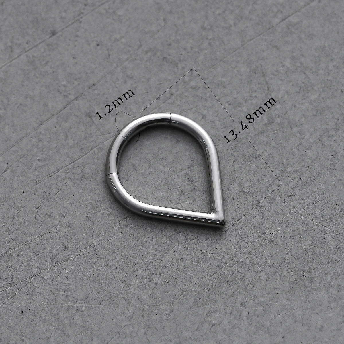 ETHEREAL TEARDROP TITANIUM SEPTUM CLICKER