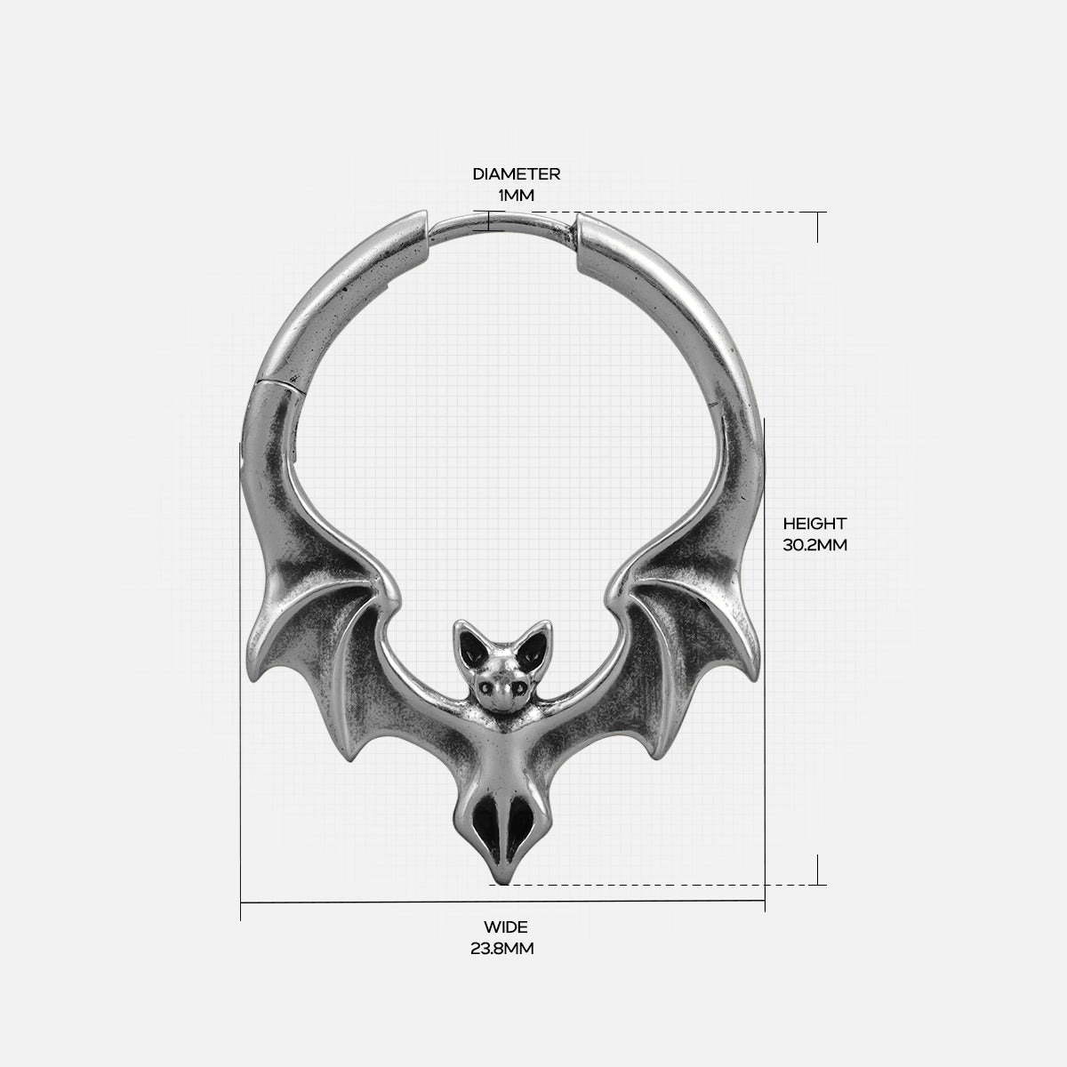 GOTHIC BAT EARRINGS