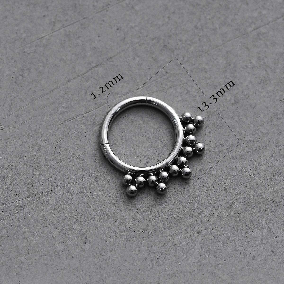 SYMMETRIC SPHERE TITANIUM SEPTUM CLICKER
