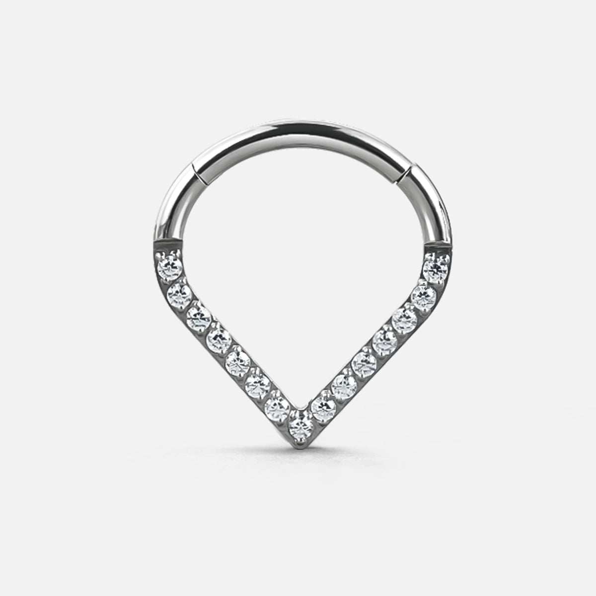 RADIANT WATERDROP TITANIUM SEPTUM CLICKER