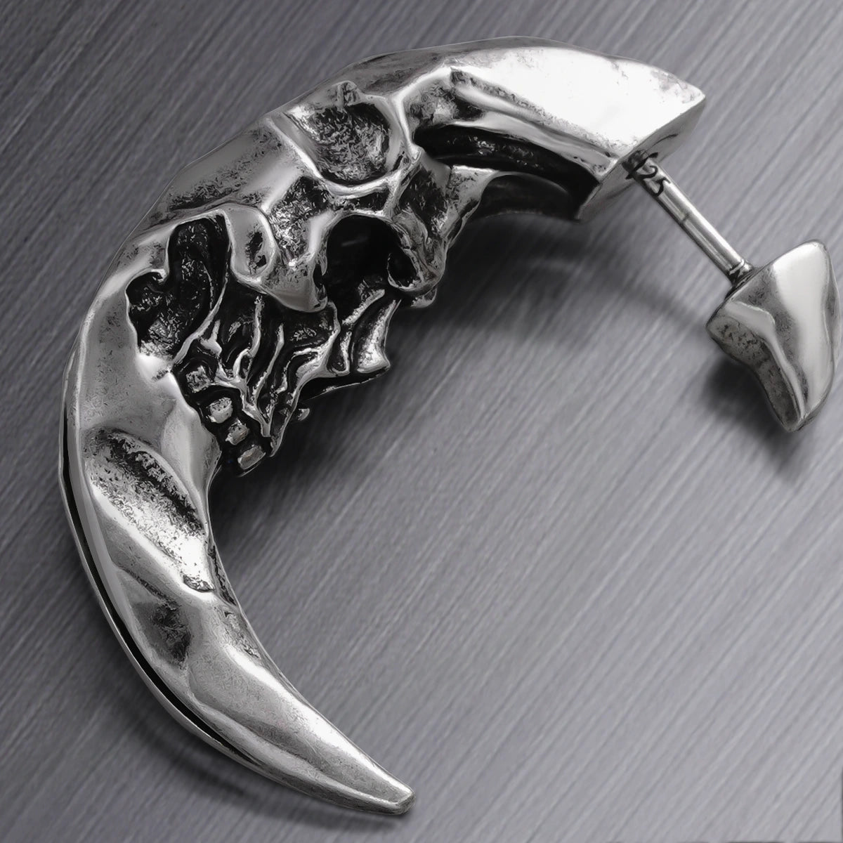 CRESCENT SKULL EARRINGS