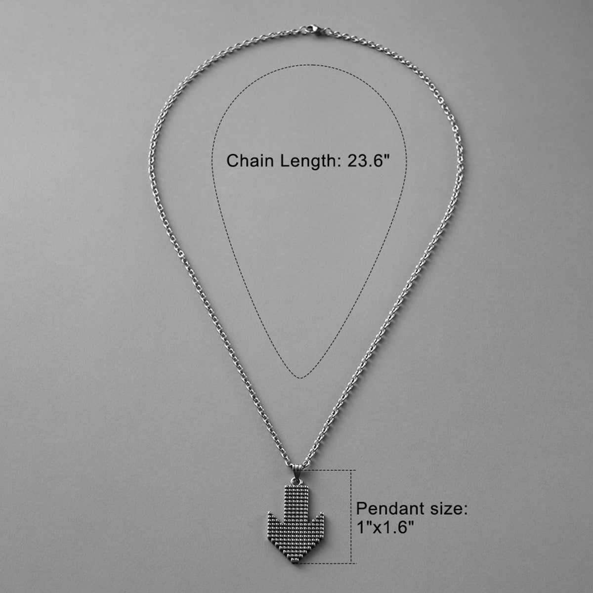 PIXEL DOWN ARROW NECKLACES