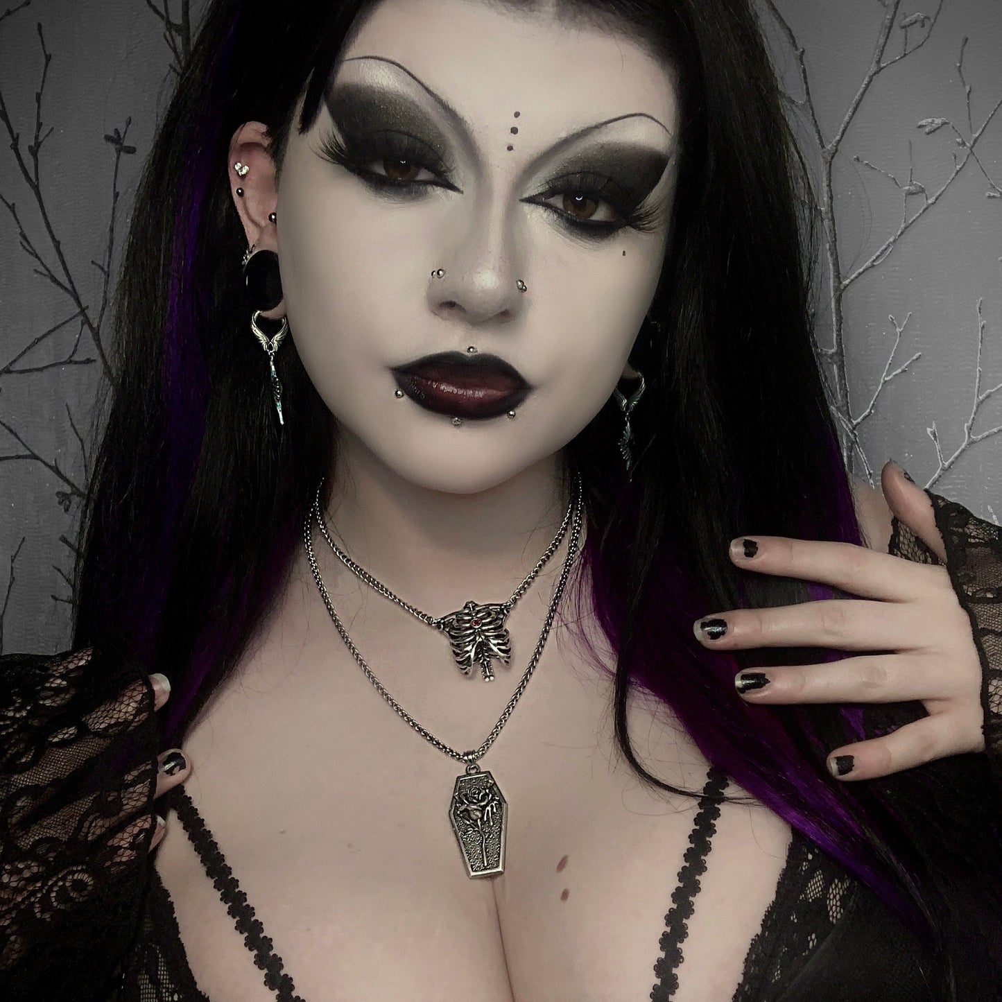 RUBY RIBCAGE NECKLACE