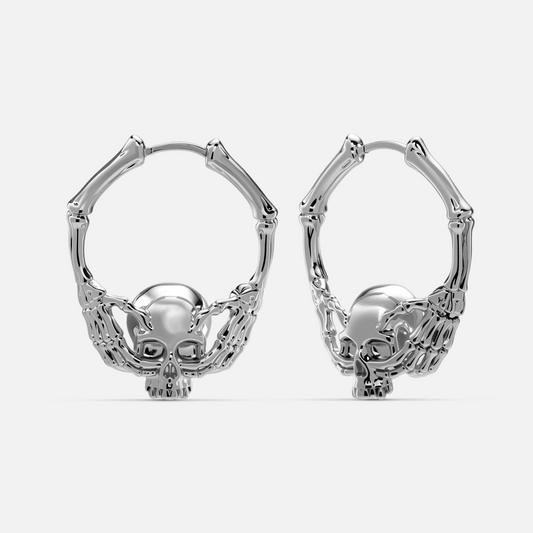 BONEGRIP SKULL EARRINGS