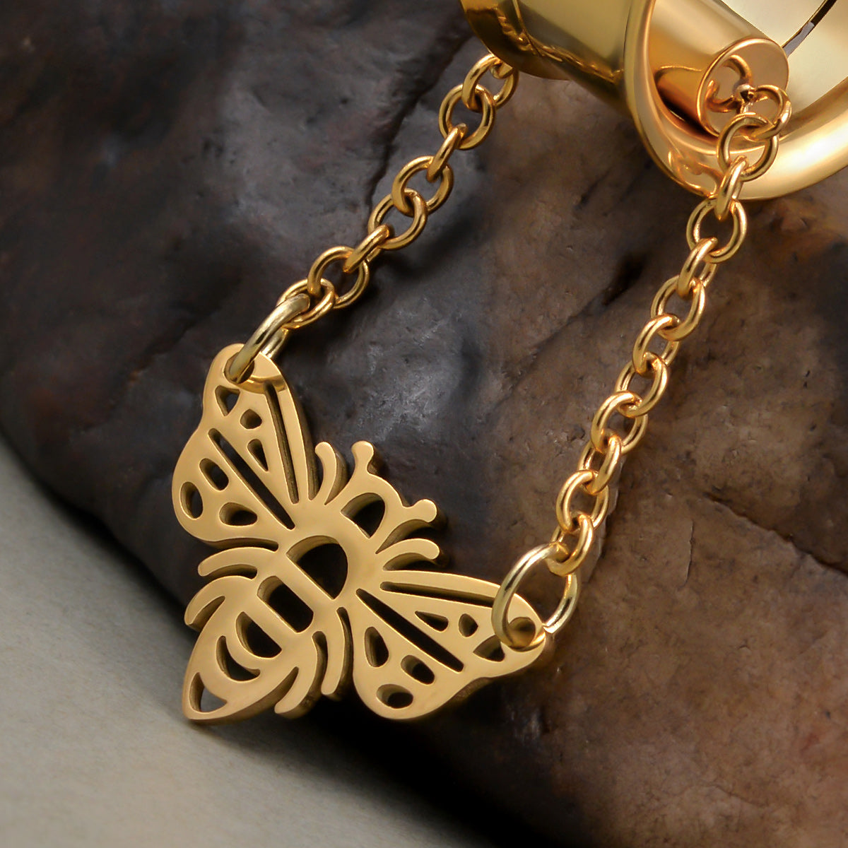 GOLDEN BEE DANGLES