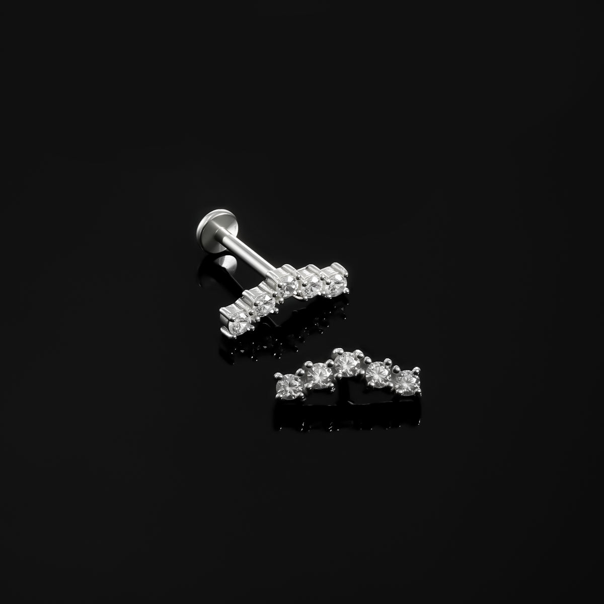 TIMELESS SPARKLE FLAT BACK STUD