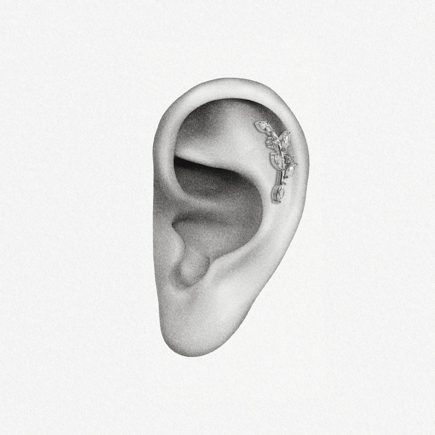 VERDANT WHISPER FLAT BACK STUD