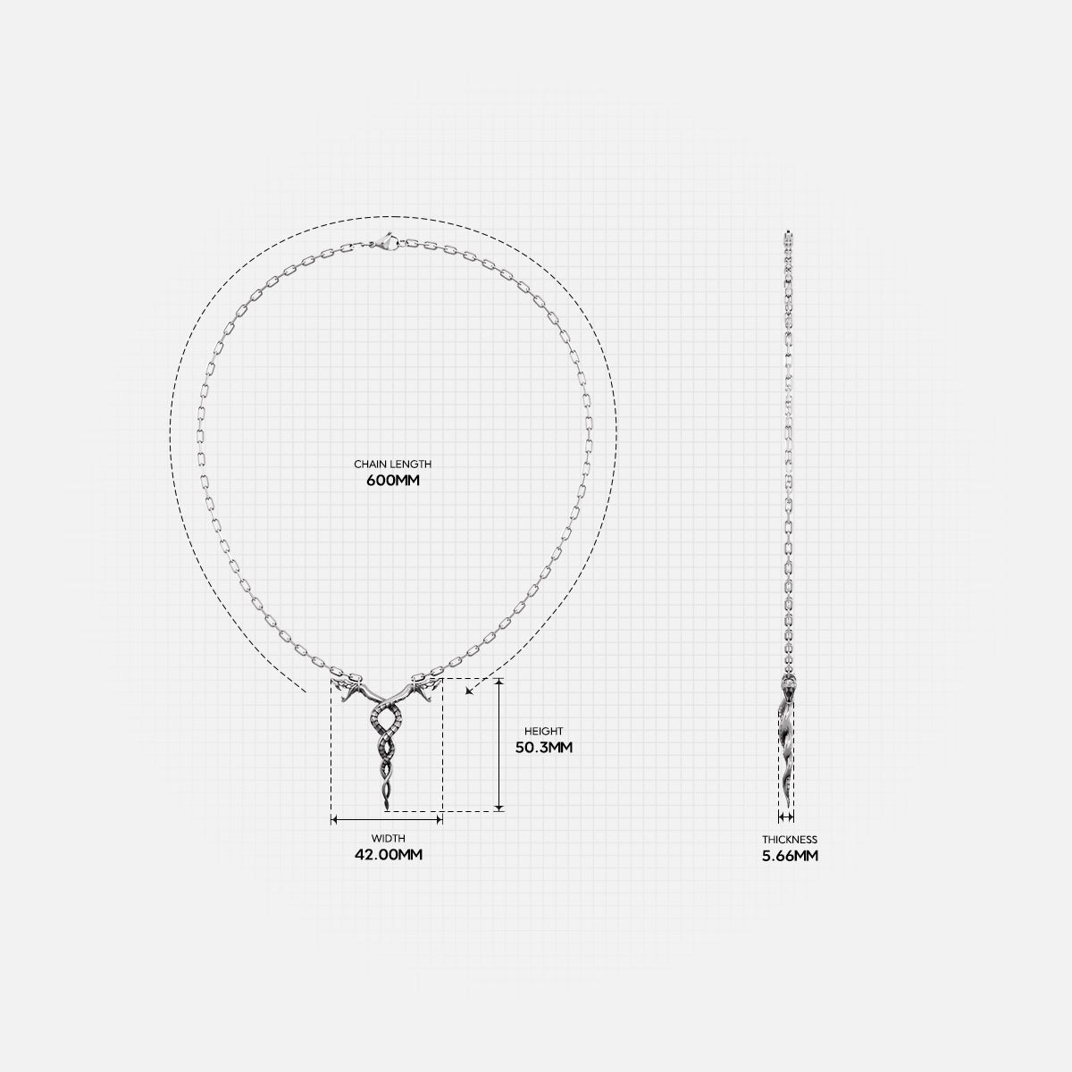 DUAL SERPENT NECKLACE