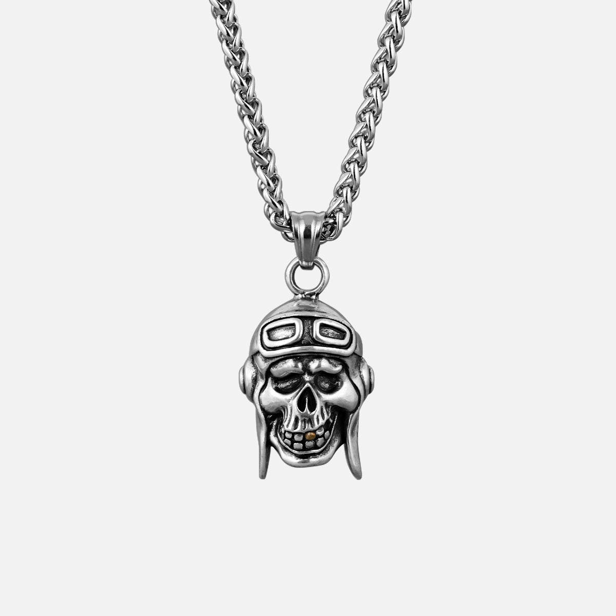 REBEL AVIATOR SKULL NECKLACES