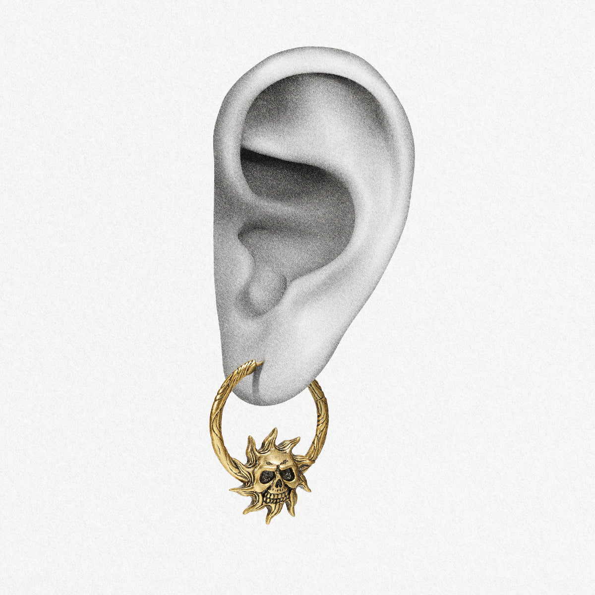 LUNAR SOLAR SKULLS EARRINGS
