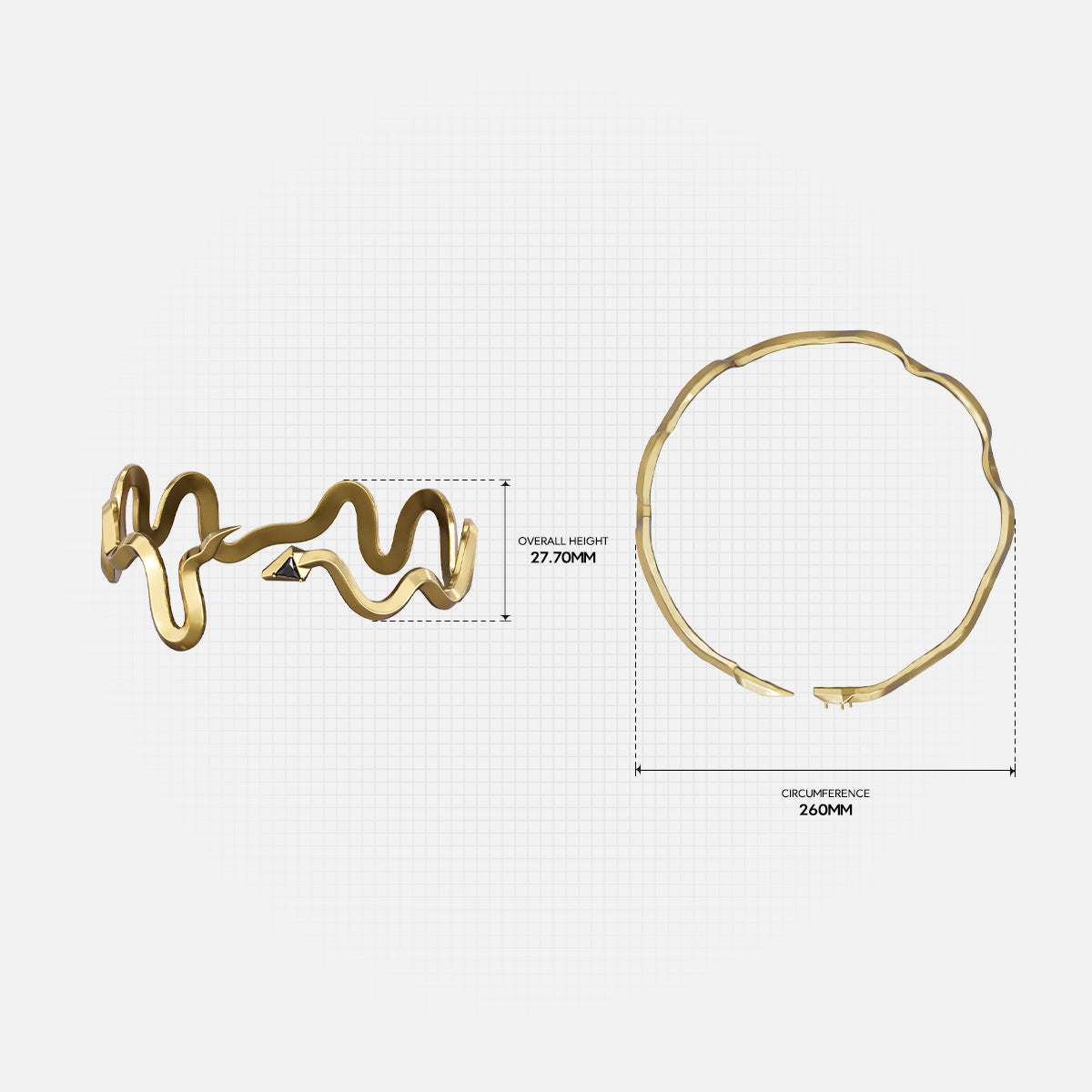 SERPENT LINE ARM CUFFS