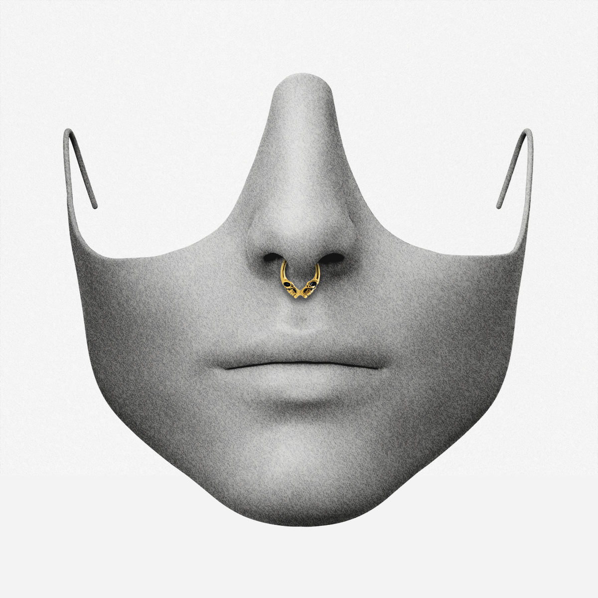 TWIN SKULL SEPTUM CLICKER