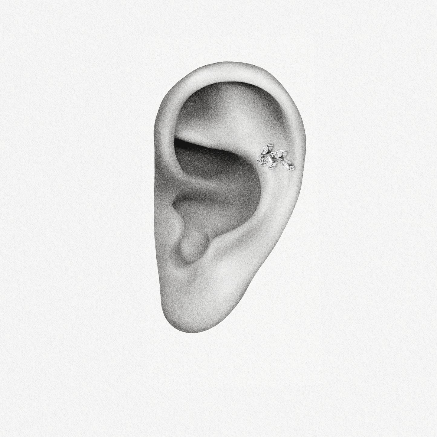 NATURE'S TWIGS FLAT BACK STUD