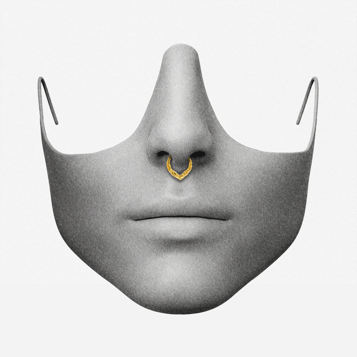 SCULPTED WAVE SEPTUM CLICKER