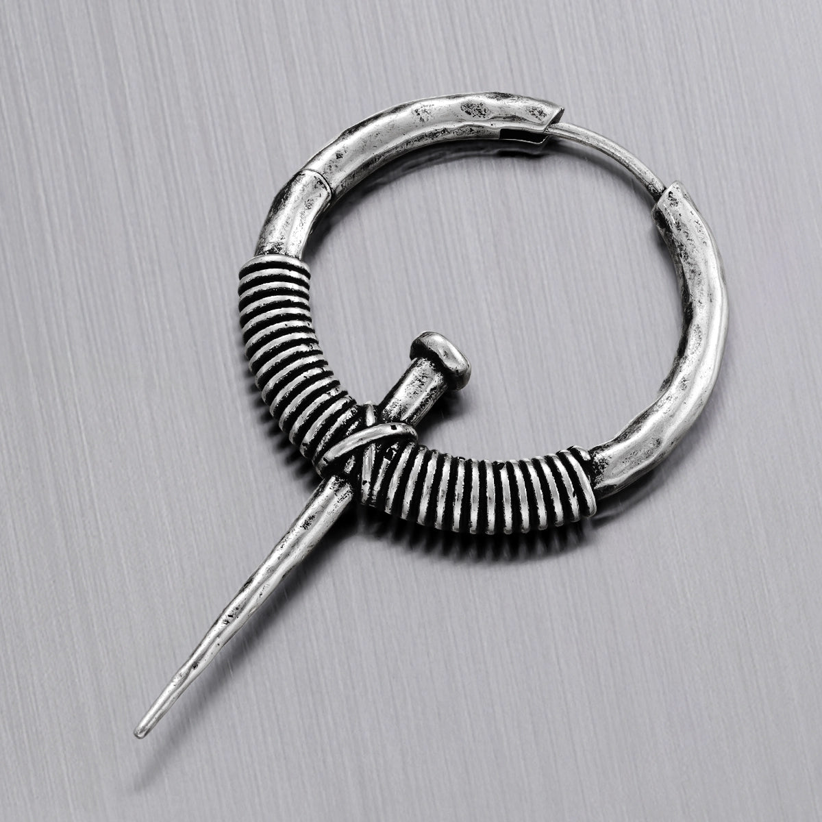 COILED NAIL EARRINGS