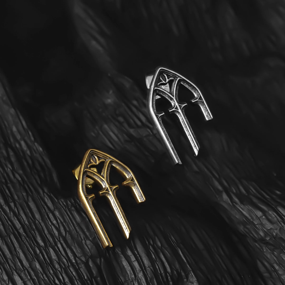 GOTHIC ARCH ELEGANCE STUD EARRINGS