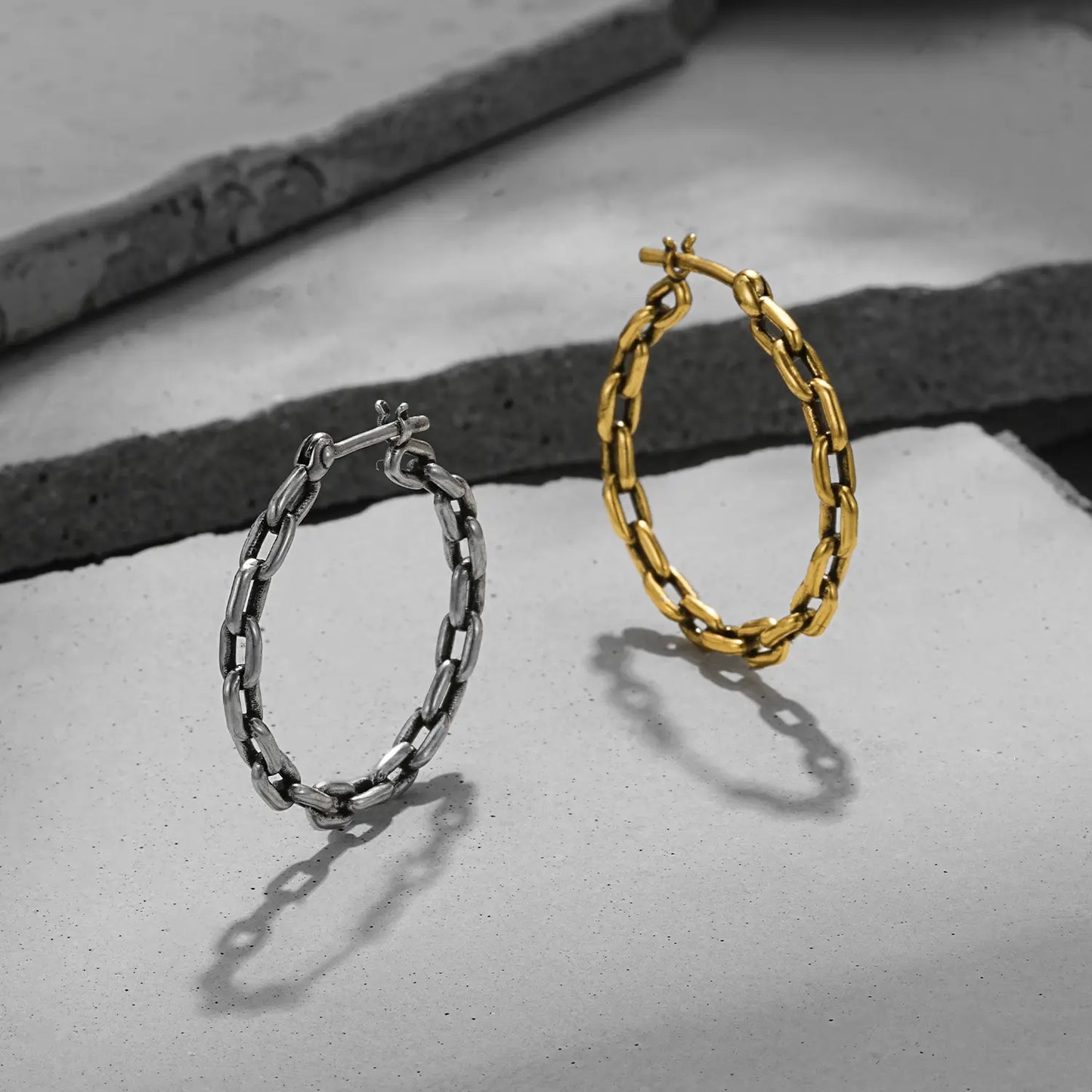 INDUSTRIAL CHAIN EARRINGS